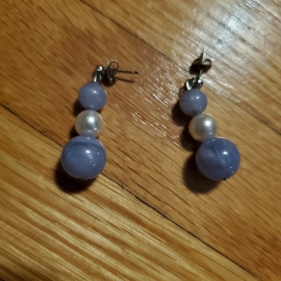 Vintage beaded necklace with earrings - Picture 4 of 4